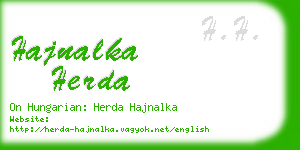 hajnalka herda business card